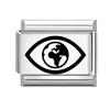 Fashion Laser Engraving Love Series Eye Sun Moon Cat Star Italian Charm Links Fit 9mm Stainless Steel Bracelet DIY Making Gift