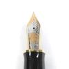 Excellent PERIKAN Fountain Pen Souvern Big Toledo Cap Type Black Gold 18K Used