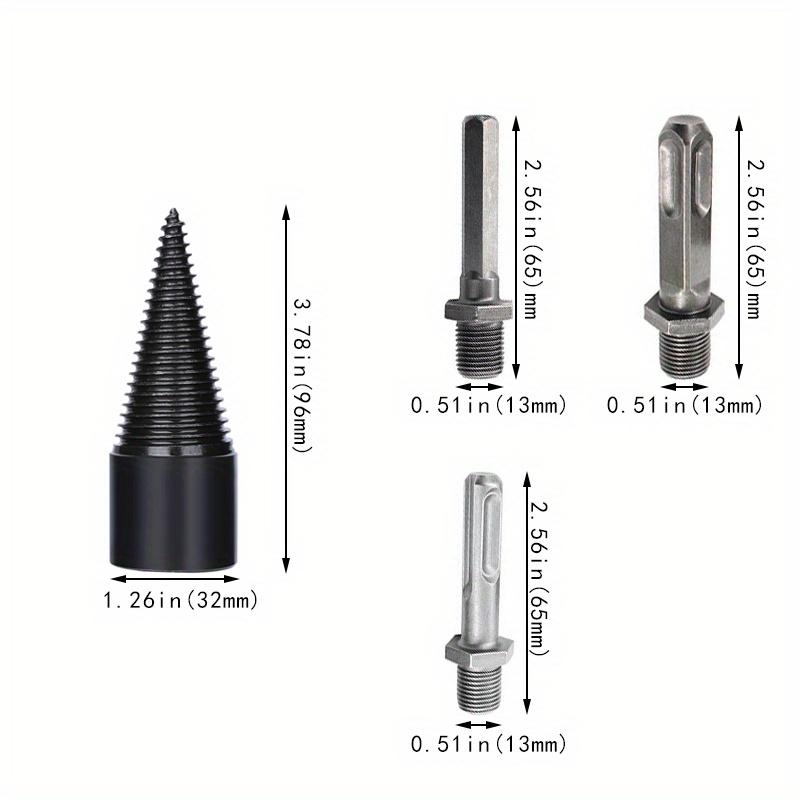 

4 шт. высокоскоростное спиральное сверло с круглым шестигранным хвостовиком для дровоколов, деревообрабатывающих инструментов для кемпинга 42mm