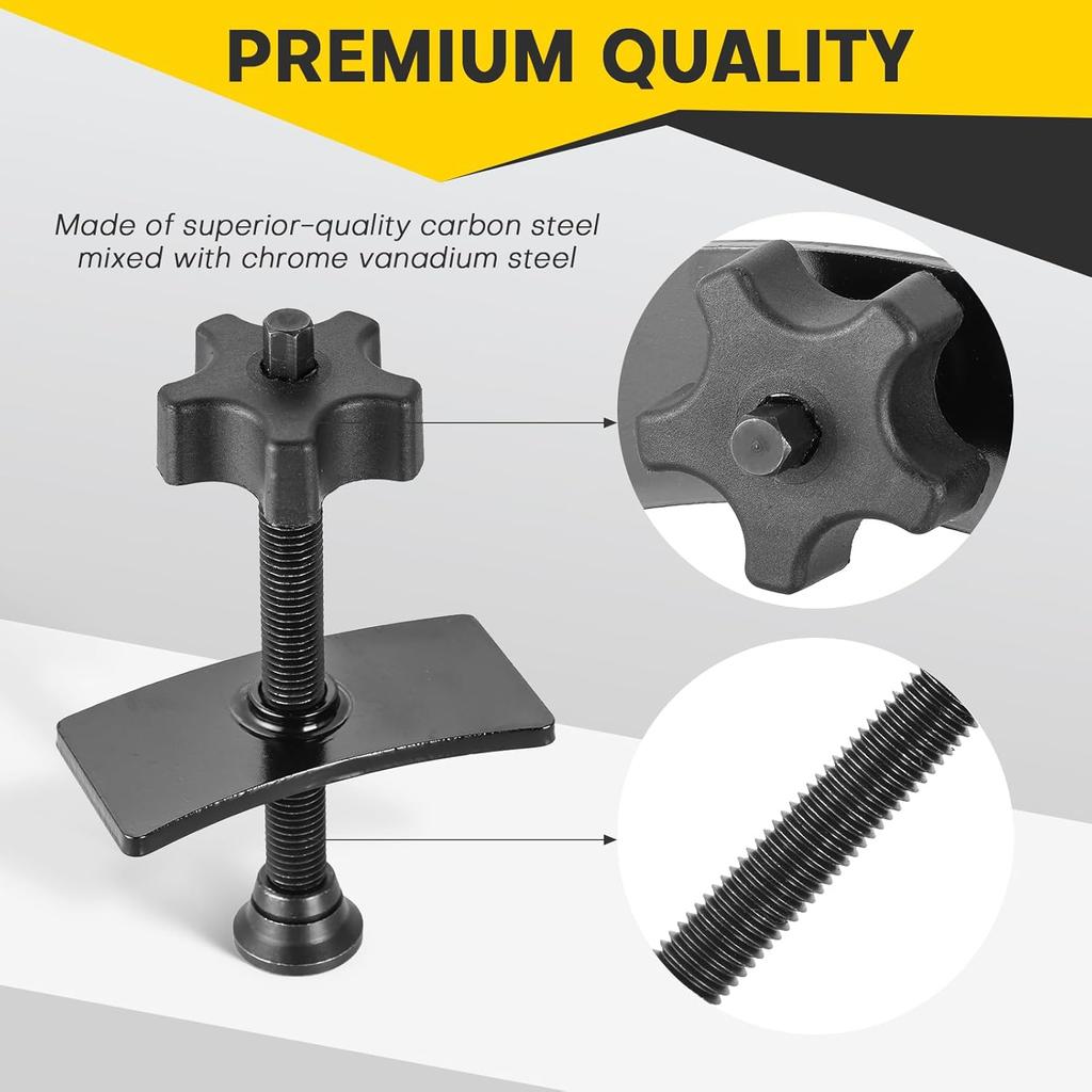 Disc Brake Caliper Compression Tool | Heavy Duty Brake Pad Spreader Effortless Brake Piston Compression Reliable Brake Pad Tool Carbon Steel