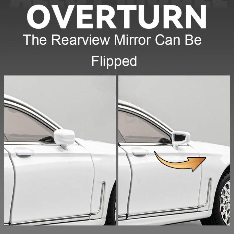 1/24 Scale BMW 760Li Toys Model Car Alloy Diecast Vehicle Model with Light and Sound Simulated Car Toy for Children Gifts Collection