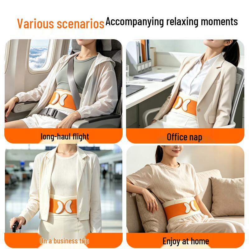 HEZHENG Infrared Heated Lumbar Support Belt CN plug (adapter included)