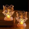 Yousheng Clear Lotus LED Candle Light Electric Flameless Simulation Candle Home Bedroom Anniversary Wedding Christmas Party