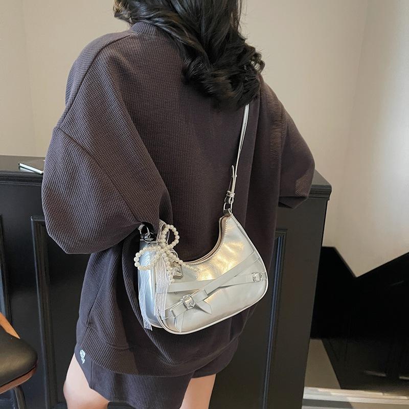 Bolso Pequeño para Mujer Nuevo Bolso Mensajero de Moda con Lazo de Encaje para Axila