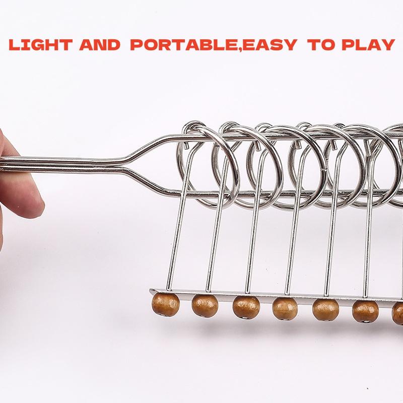 Metal Unlock Ring Puzzle Set Nine Chain Buckle Game Toy Intelligence Puzzle Ring Buckle Chinese Cultural Decoration Buckle