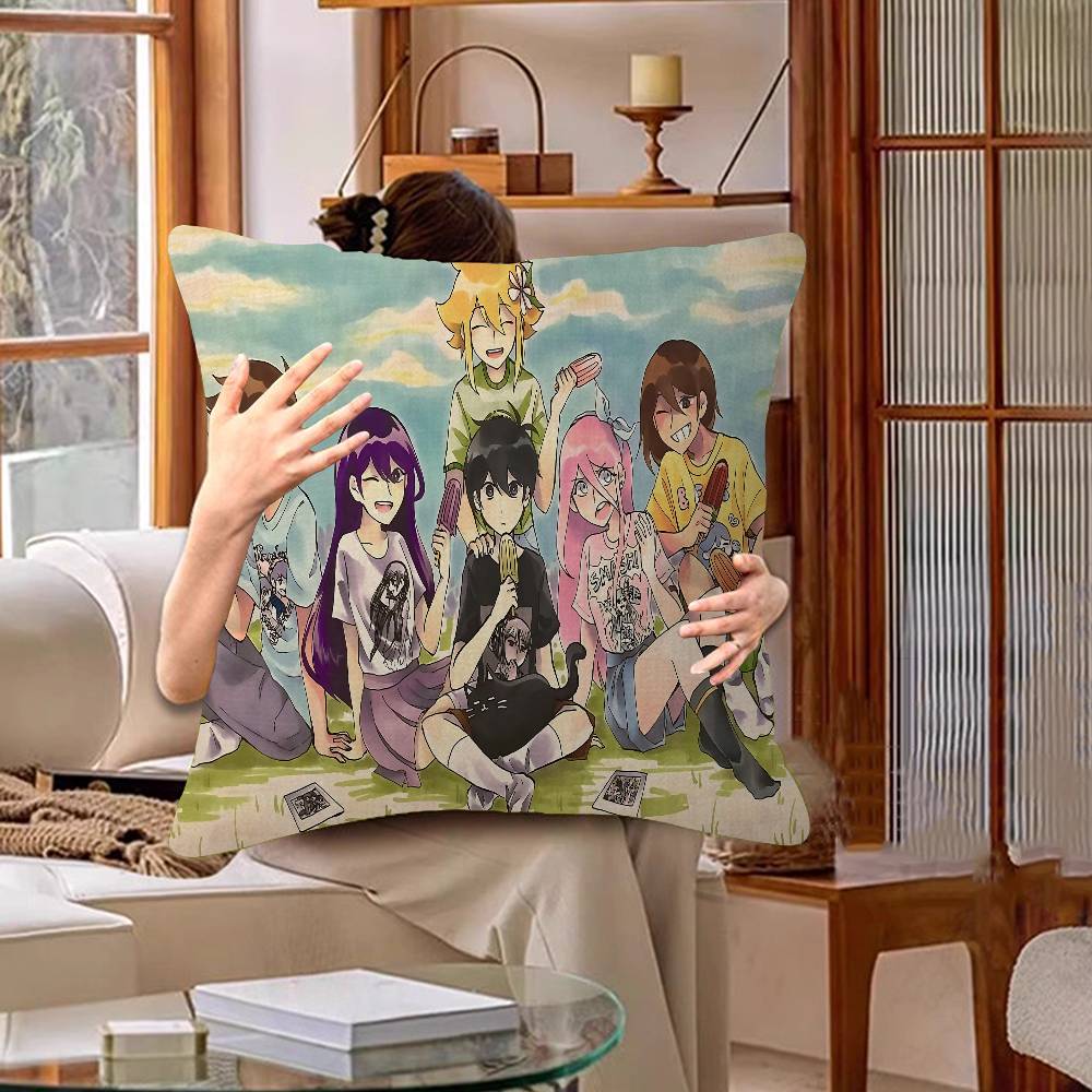 Classic Hot Horror Video Game Omori Personalized Picture Text Home Decorative Pillows Household Gifts 45x45cm