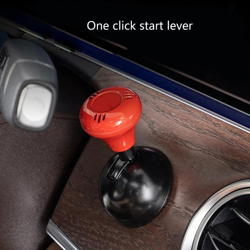 Car Engine Start Stop Button Cover with Aromatic Diffuser, Vehicle Ignition Joystick Decorative Knob Sticker Accessories