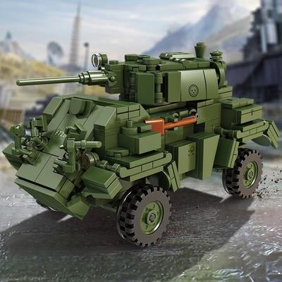 WW2 MK.IV Armored Cars Building Blocks Set Military Vehicle Model Anti Tank Self Propelled Gun MOC Bricks Toys Adults Kids Birthday Gifts