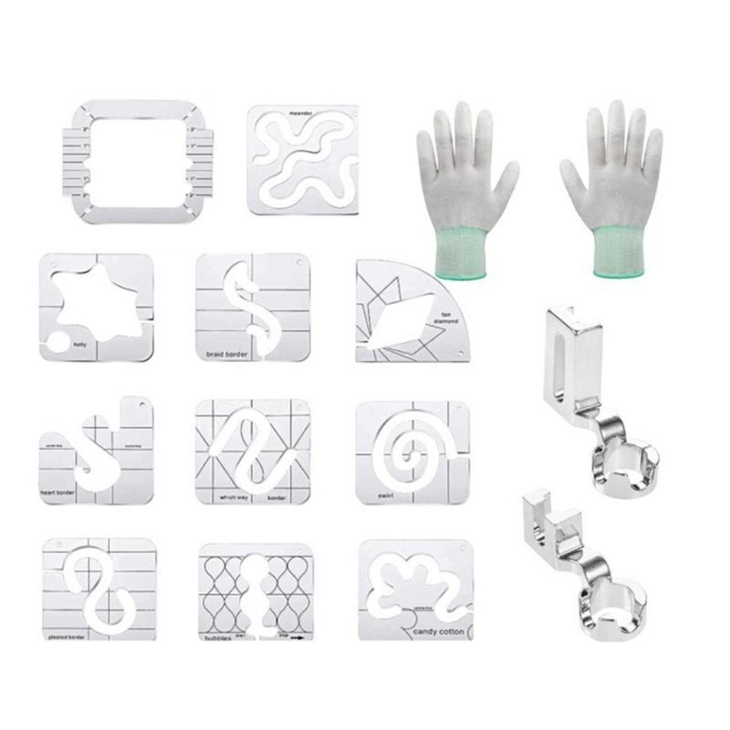 Acrylic DIY Sewing Patchwork Ruler Special-Shaped Hollow Sewing Template Presser Foot Patchwork Template Quilting Tool