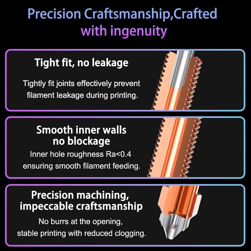 Creality K1C Unicorn Quick-Swap Nozzle Kit Integrated Chromium Zirconium for K1 K1 Max Ender 3 V3 V3 plus K1C K1SE 3D Printer