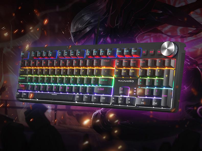 RGB Backlit Mechanical Keyboard and Gaming Mouse Set for Office & Gaming