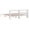 Vidaxl Bed Frame Without Mattress, White, 180X200 Cm, Solid Pine Wood