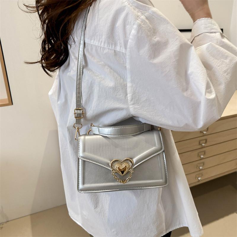 Stylish Korean Casual Handbag 2024 Fashionable Commuter Small Square Bag For Women
