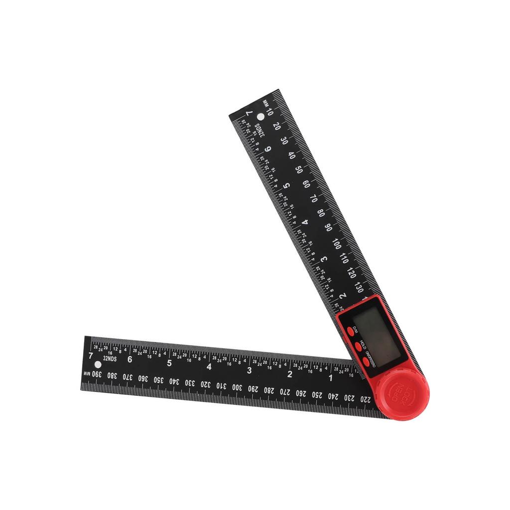 Digital Display Angle Ruler 2 in 1 Plastic Lightweight Convenient Black Digital Angle Finder200mm
