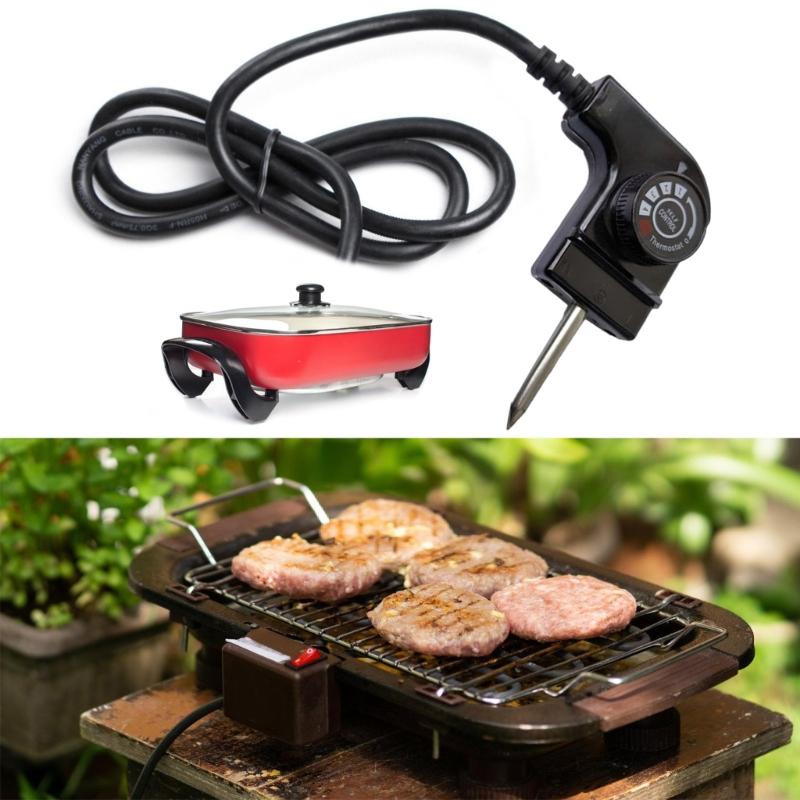 Cooking Device Power Cord Featuring 5 Temperature Setting Flame Retardant Materials and British Compliance