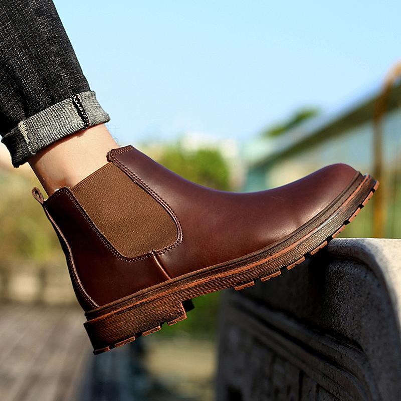 Genuine Leather Shoes Men Casual Shoes Fashion Brand Male Footwear Flat Cow Leather Black White Shoes