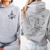 I Am No Man Hoodie Fantasy Map Sweatshirt Bookish Gift for Readers Cozy Adventure Hoodies Feminist Fantasy Apparel Long Sleevewoman