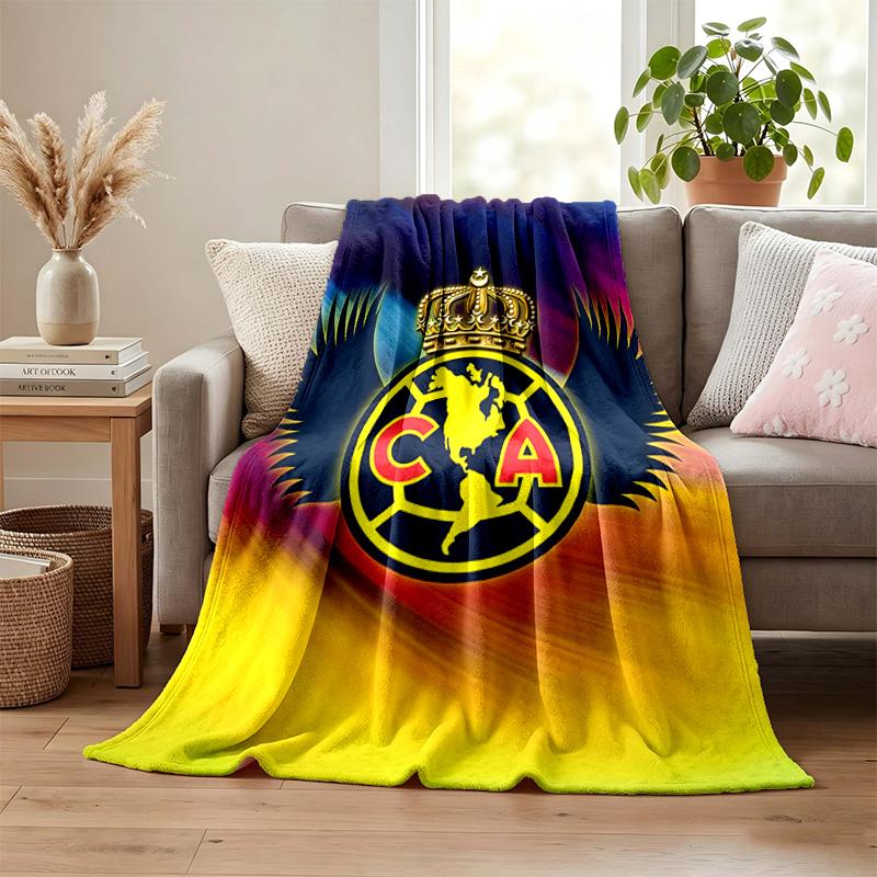 Club America Decke Flanelldecke Weiche Gemütliche Plüschdecke für Sofa Bett Leichte Heimdekoration