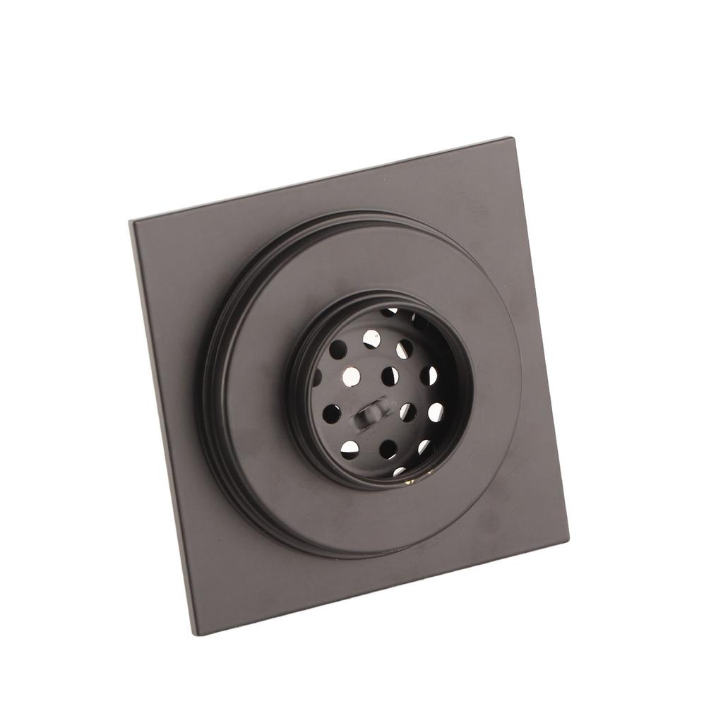 Black Floor Drain Copper Floor Drain Strainer for Kitchen Bathroom Balcony Supplies