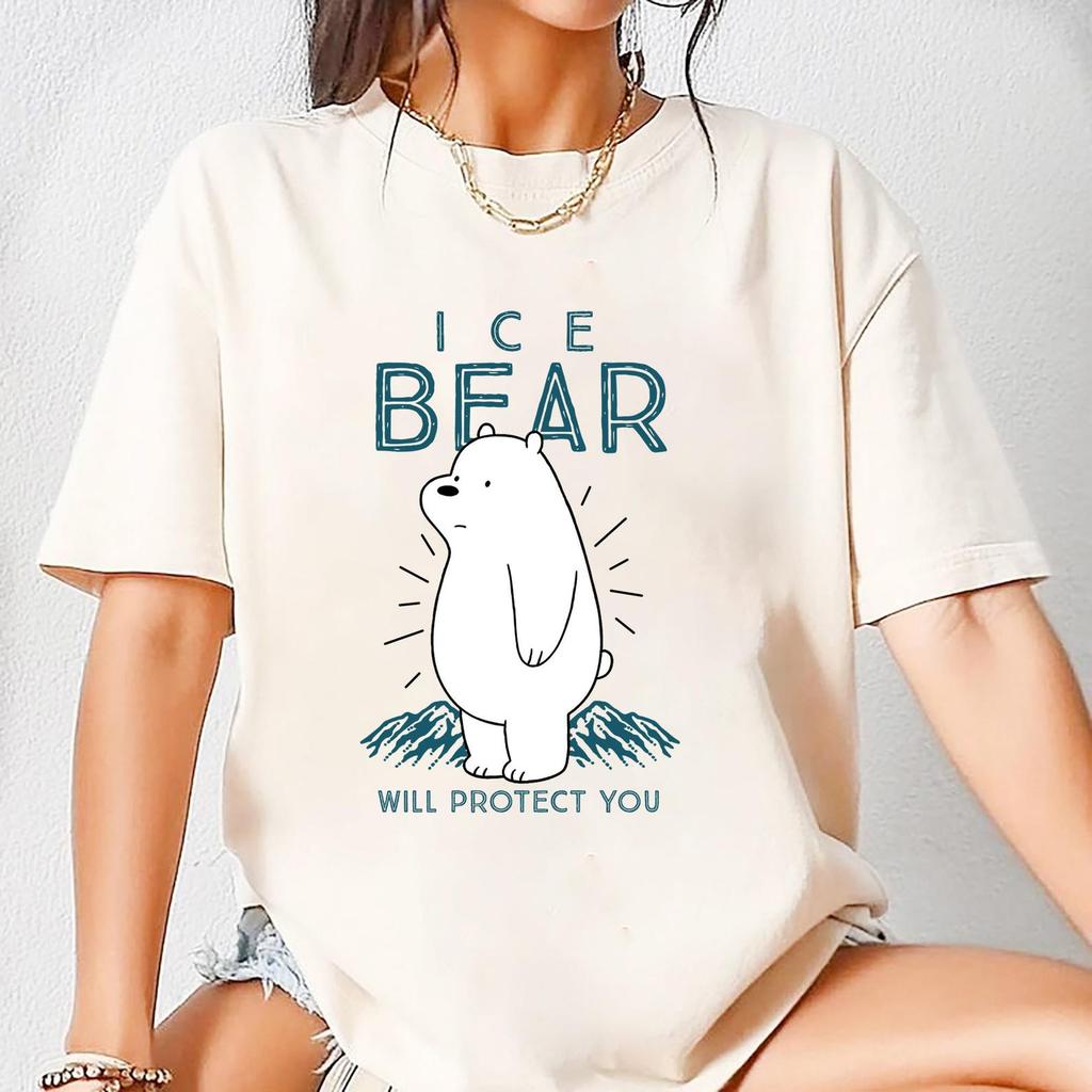 We Bare Bears Ice Bear Will Protect You T-Shirt, We Bare Bears Shirt Fan Gifts, We Bare Bears Cartoon Shirt, We Bare Bears Vintage Shirt