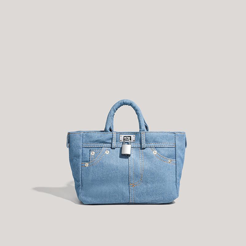 The same jeans bag fashion casual versatile handbag personalized commuting shoulder messenger bag tide