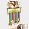 Custom Metal Medal Trophy Holder Medal Hanger Display with Shelf Medal Holder and Trophy Display Hanger