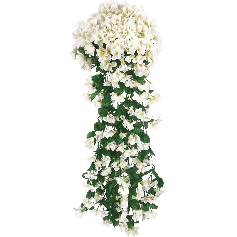 Petal Design Long Vine Roses Flower Rattan Faux Hanging Violets  Fall Decoration