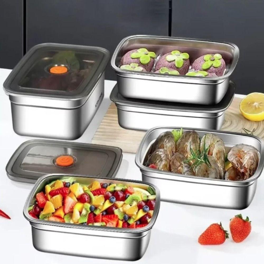 Leak-proof Lunch Box Microwaveable Food Storage Box Multipurpose Fresh-keeping Box  Camping