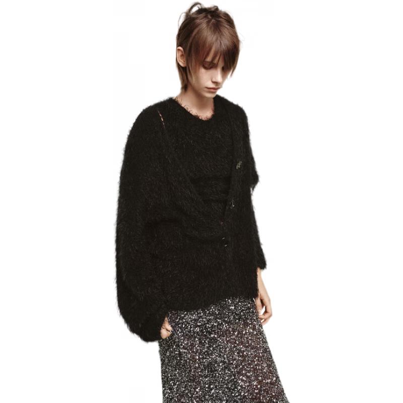 

MO&Co. x GAUCHERE Коллаборация Пушистый кардиган S 160