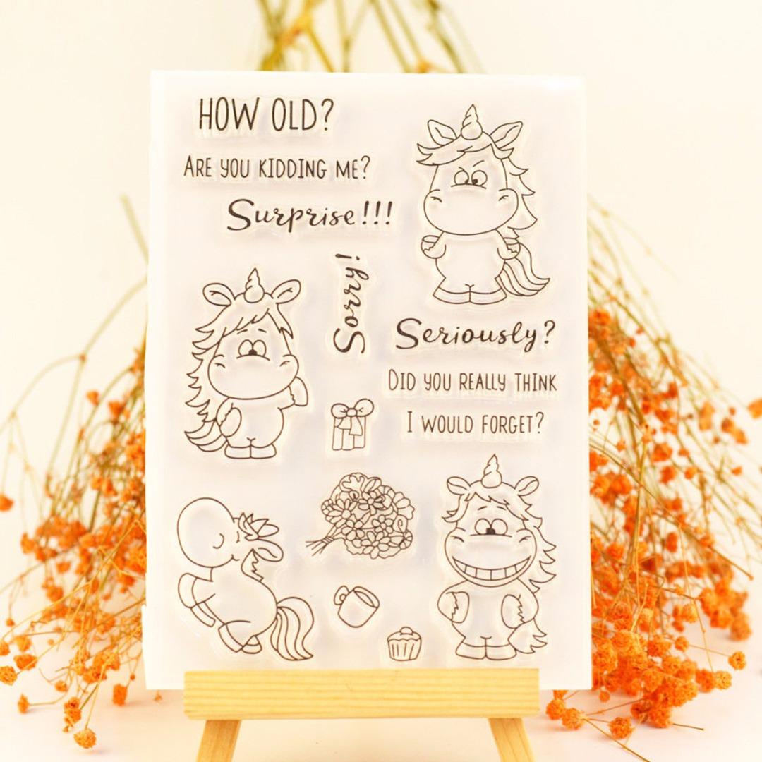 

Новый дракон прозрачный силиконовый штамп для украшения DIY скрапбукинга