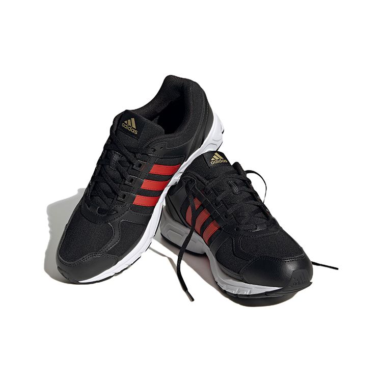 Adidas Equipment 10 Comfortable Trendy Mesh Slip-Resistant Durable Lightweight Low-Top Casual Running Shoes Unisex Sneakers Black White Red IF0186