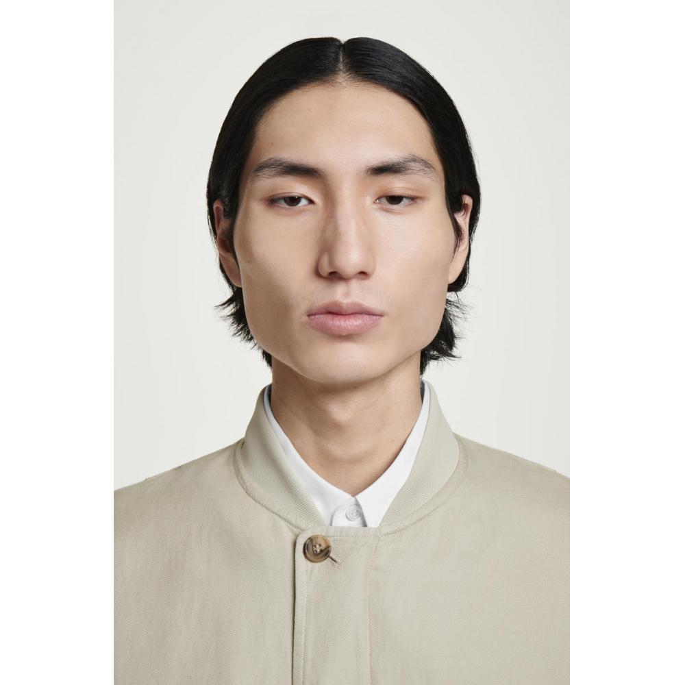 Cos Japan Linen Bomber Jacket