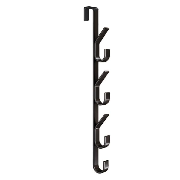 Vertical Door Organiser Hooks Sturdy Mounting For Hats Keys Bags Rustproof Metal Coat Rack Home Essential