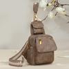 PU Umhängetasche Damen Retro Einfarbig Rucksack Pendler Brusttasche