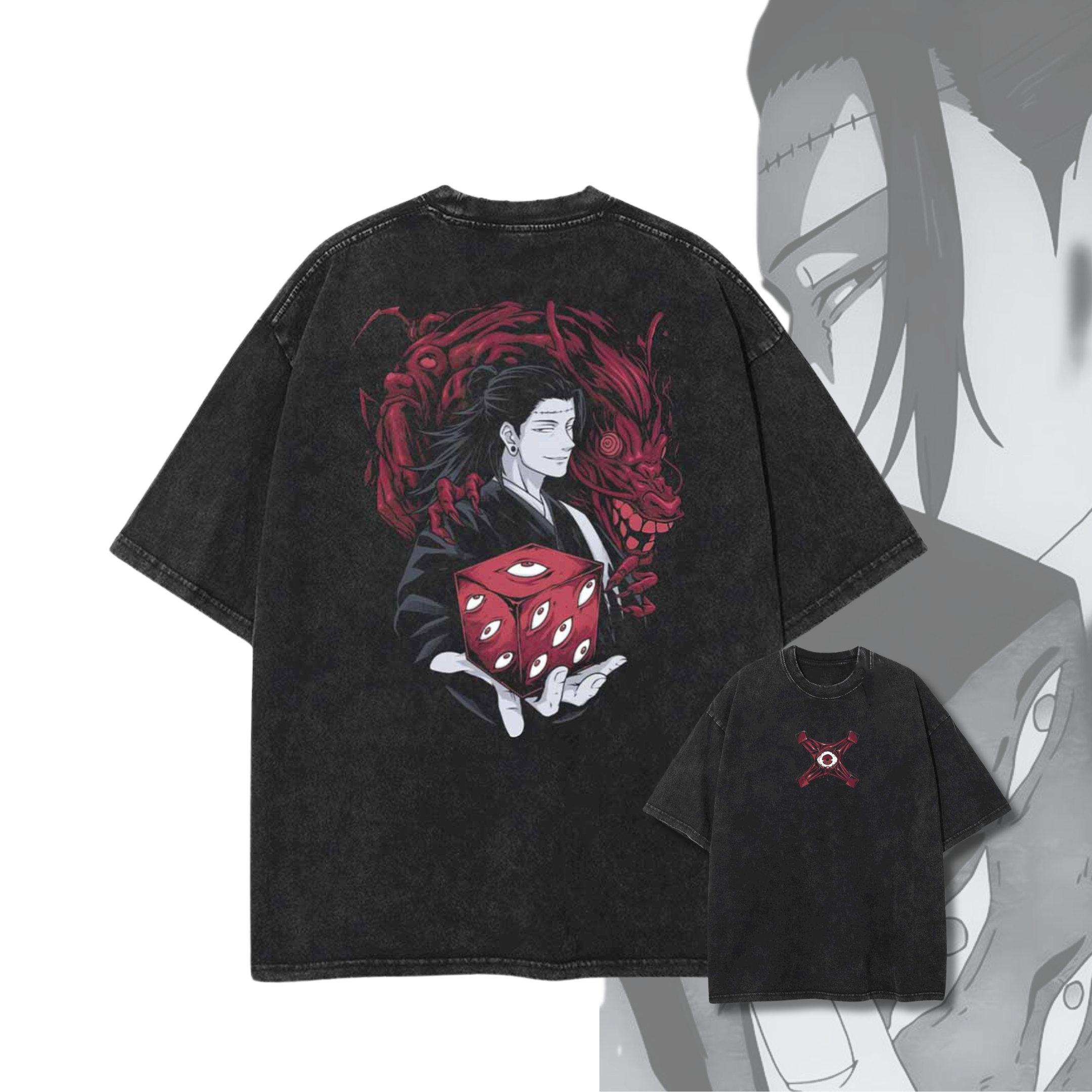 

Кендзяку Тюремное Царство Футболка Женская и Мужская Винтажная Хлопковая Футболка Летняя Уличная Одежда Харадзюку Мужские Топы 2XL