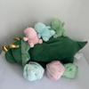 Creative Dinosaur with Baby Dino Egg Plush Toy Stuffed Animal Plush Doll Cute Triceratops Soft Hug Pillow Kids Birthday Gift
