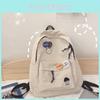 Color Solid Shoulder Baglarge Capacity Travel Backpack Leisure Student Junior