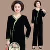 Spring Corduroy Sportswear Set for Middle-aged Women - 2025 Style Two-Piece Jacket Outfit