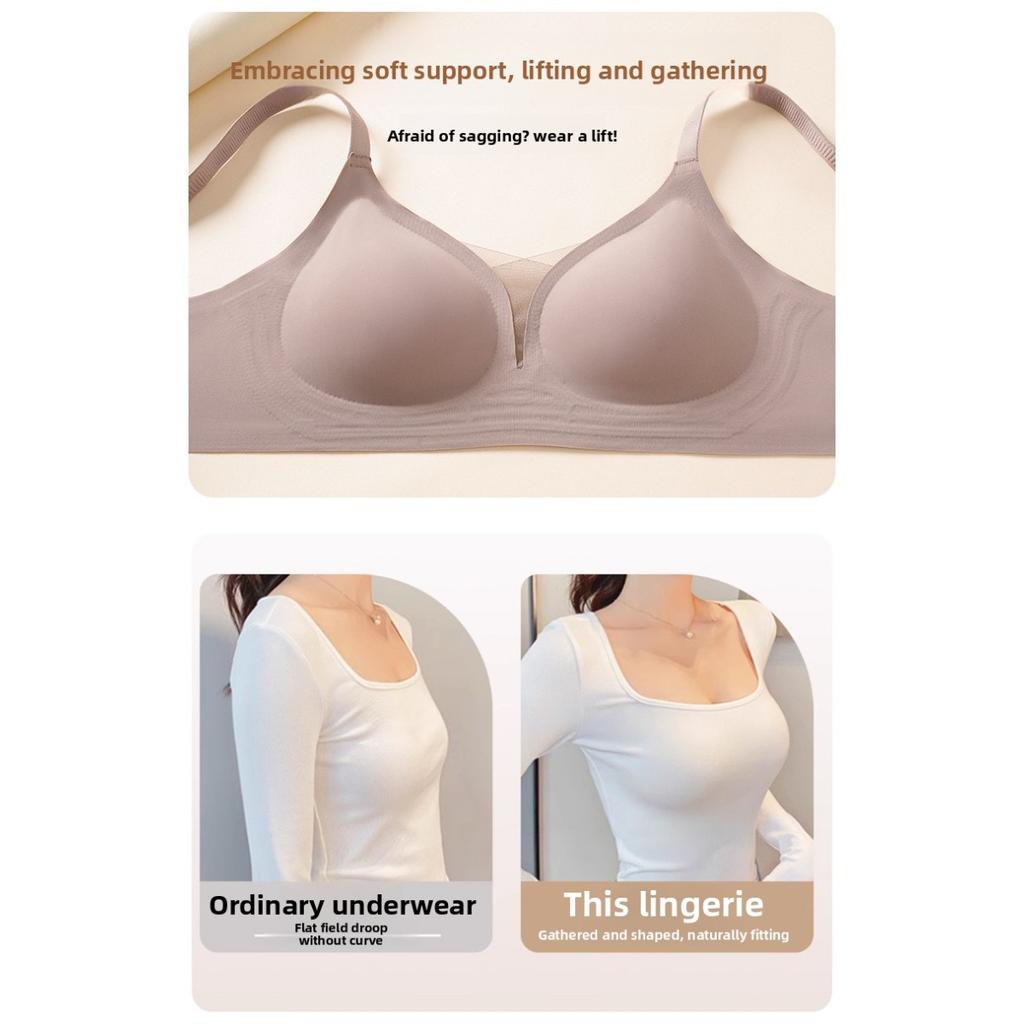 Women'S Seamless Wide Strap Bra, Top Style Without Underwire or Padding, Comfortable and Breathable, Suitable for Everyday Wear In For All Seasons