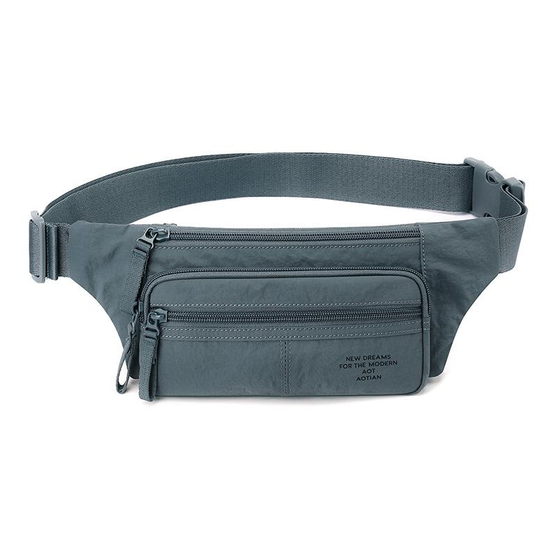 Borsa a petto da pendolare Borsa a vita tinta unita Borsa a tracolla messenger mobile multi-scomparto