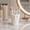 Decorative Desk Accessory 3D Printed Ice Cream Cone Pen Holder, Waffle Base And Drip Multifunctional Brush Holder Top Organizer, Multi-functional