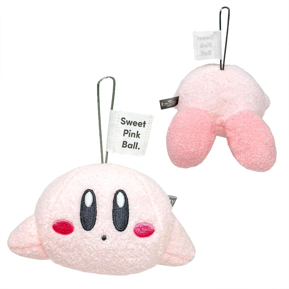 Kirby of the Stars Soft Plush Toy Cushion Mascot Keychain with Toy Diamond (Mini Plush Toy (Set of 4))