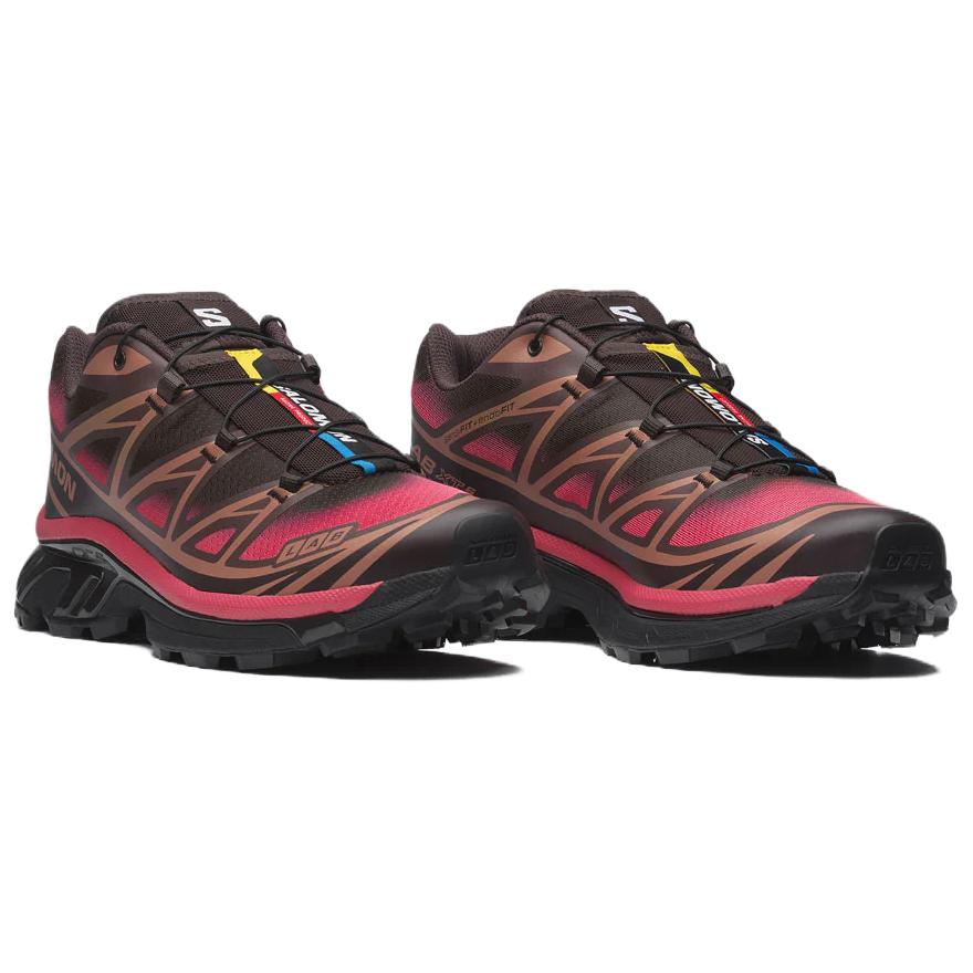 SALOMON XT 6 Casual Running Shoes Unisex Black Pink 478768