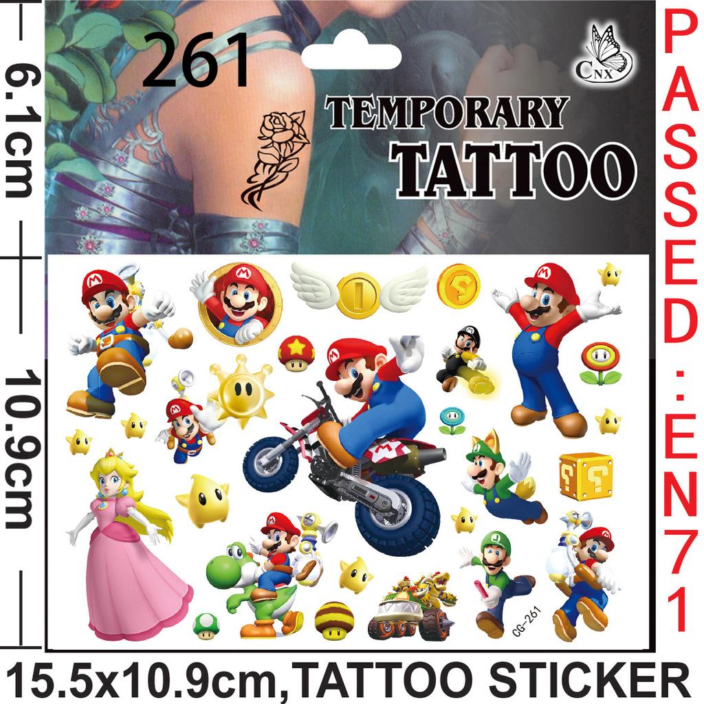 Brother Mario Party Favors Gifts Stamps Slap Bracelet Stickers Christmas Stocking Fillers Birthday Souvenirs Decoration Supplies