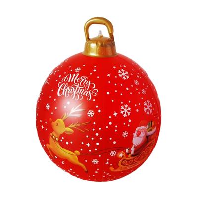 60CM Santa Claus Ball Water-Proof Christmas Inflatable Ball Colorful Versatile Porch Courtyard Ornaments