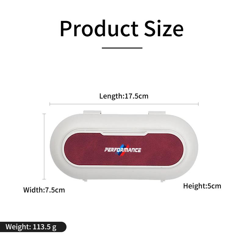 Car Sticker 2025 Hot Car Sun Visor Clip Glasses Cards Case Auto Sunglasses Visor Glasses Holder For BMW X1 X3 X5 X7 F15 F16 F30