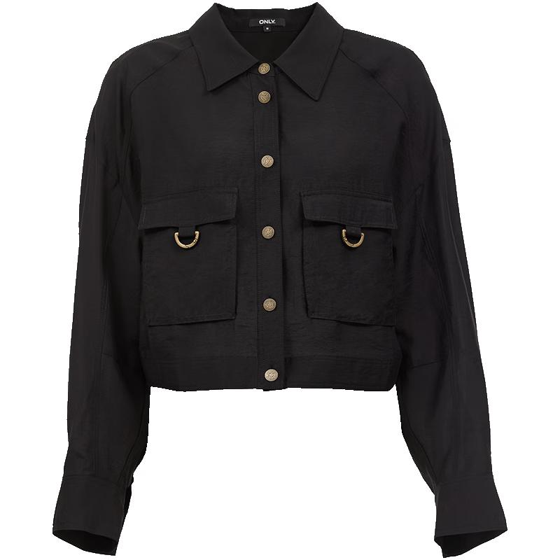 

ONLY Women s Lightweight Loose Fit Short Long Sleeve Shirt M