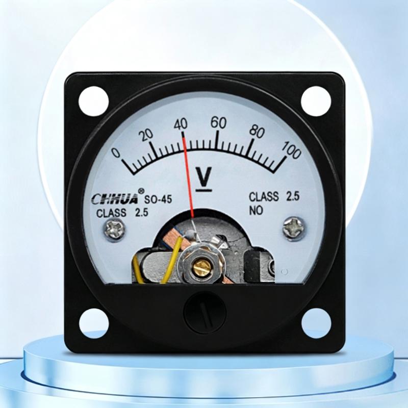 So-45 Analog Dc 1V-800V Voltmeter Sensitive Pointer Accurate Display Long Service Life For Electrical Testing Industrial Project