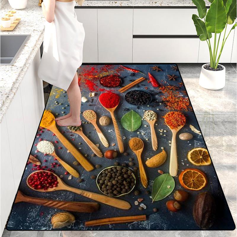 Modern Kitchen Mat Home Entrance Doormat Hallway Bedroom Living Room Decoration Floor Carpet Balcony Bathroom Long Rug