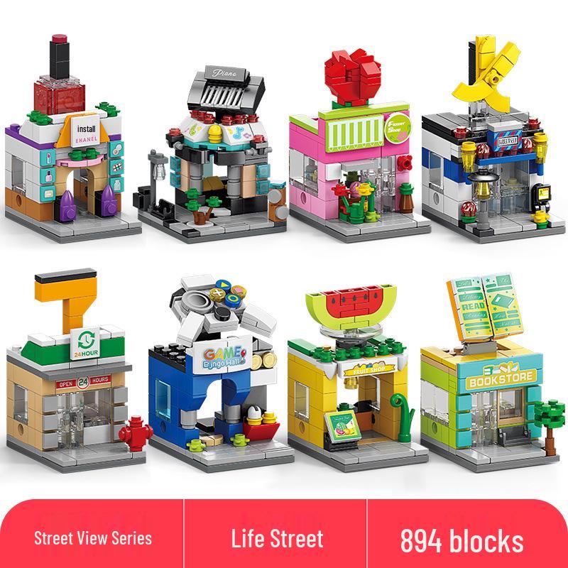 Lele Brothers Compatible Building Blocks: Educational Interlocking House Model for Kids